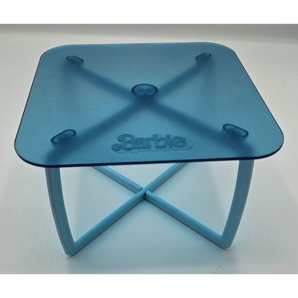 Vintage 1978 Barbie Dream Hutch Cabinet Blue Kitchen Table Blue USA Collectible - Picture 3 of 14